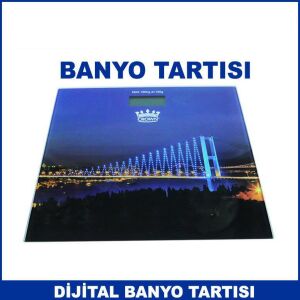 180 kg Kapasiteli Dijital Banyo Tartısı Cam Tasarım Baskül Tartı