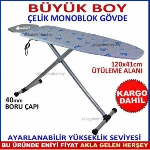 BÜYÜK BOY MONOBLOK GÖVDE KATLANIR ÜTÜ MASASI