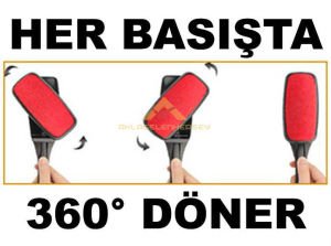 DÖNER BAŞLIKLI SİHİRLİ KADİFE YÜZEY ELBİSE KOLTUK TÜY ve TOZ TEMİZLEYİCİ,pratik kıl-tüğ temizleyici