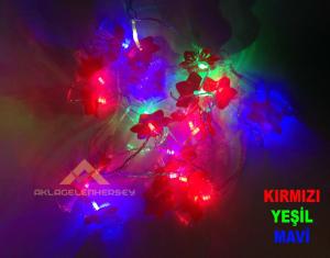 20adet PRİNÇ LED RENKLİ 320cm YILBAŞI AĞACI SÜSÜ,DEĞİŞEN RENKLERLE YANAN RENKLİ NOEL IŞIĞI