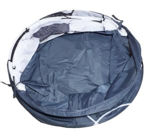 Katlanabilir Oyuncak Selesi veya Kirli Çamaşır Sepeti 50x43x43cm Uğur Böceği, Ördek, Futbol Desenli gri