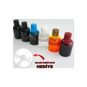 Tüm Yazıcılarla Uyumlu 6 Farklı Renk Kartuş Dolum Seti