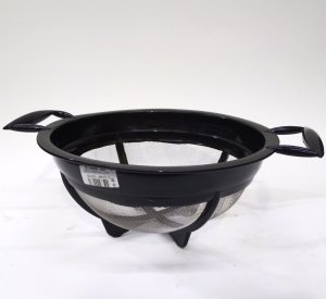 27cm Ayaklı Platin Makarna Süzgeci 304 Kalite Paslanmaz Tel Süzekli Çok Amaçlı Gıda Süzeği 18-10 Özel Çelik Tel Kafesli Özel Üründür