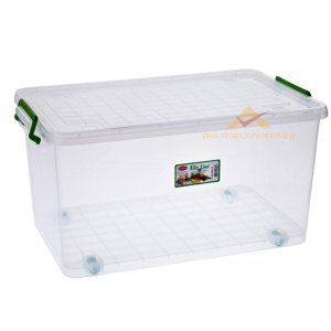 TEKERLEKLİ KAPAKLI MAKSİ SAKLAMA KUTUSU 40 LİTRE 28.5x36x58cm