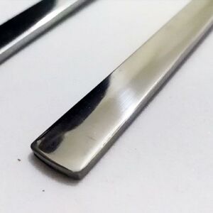 6 Adet Lüks Düz Sade Model Paslanmaz Çelik Rostfrei Yemek Kaşığı Seti