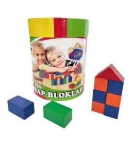 PlayWood Kutulu, Renkli 40 Parça Blok SET - Eğitici Oyuncaklar