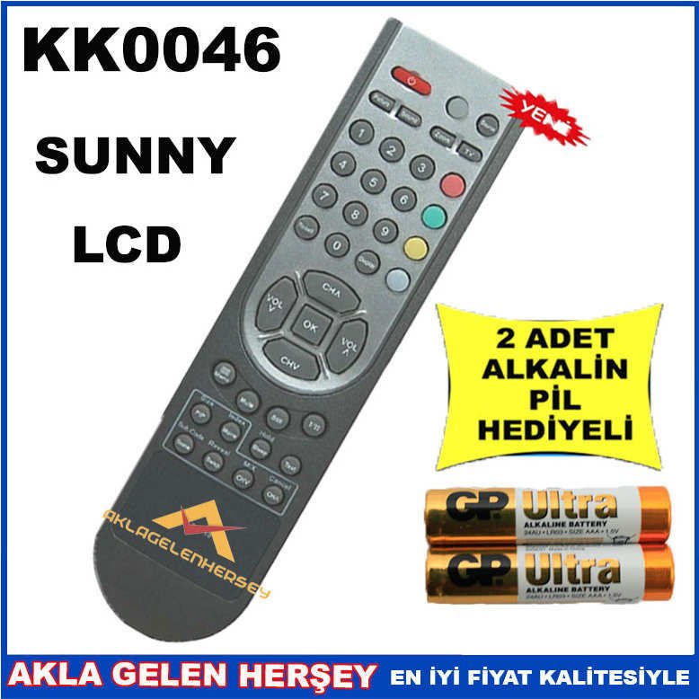 SUNNY LCD-PLAZMA TELEVİZYON KUMANDASI KK0046