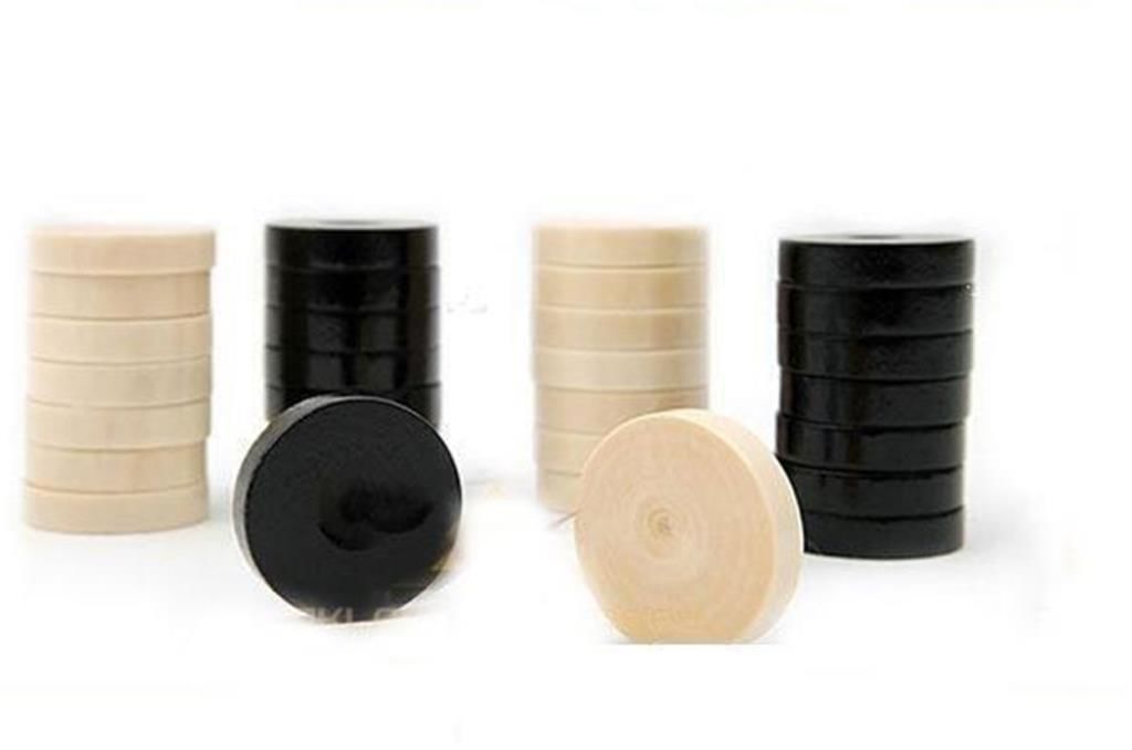 30mm İki Zar Hediyeli Lux Plastik Tavla Pulu No3