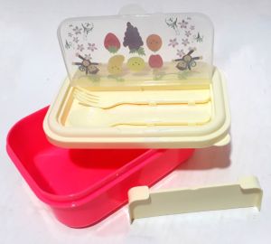 2 Renkte Çatal Kaşıklı Taşınabilir Kapaklı Sağlam Beslenme Kutusu Kaliteli Plastikten Üretilmiştir