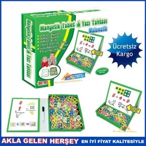 Kargo Dahil MANYETİK TABLET MATEMATİK SETİ VE YAZI TAHTASI