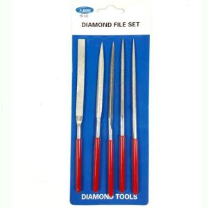 5 Adet Değişik Şekillerde Cam Eğe Seti Elmas Eğe