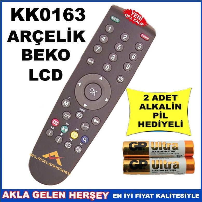 ARÇELİK-BEKO LCD TELEVİZYON KUMANDASI KK0163