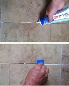 Hazır Derz Dolgusu 350 gr Büyük Tüp Derzmatik Dolgu+Özel Derz Kazıma Aparatı Hediyeli