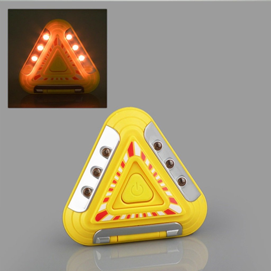 İki Kademeli Pilli Mıknatıslı Trafik Reflektörü Yol Uyarı Lambası