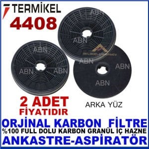 TERMİKEL ANKASTRE DAVLUMBAZ FİLTRESİ TERMİKEL 4408 MODEL DAVLUMBAZ İÇİN GRANÜL KARBON FİLTRE