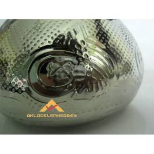 OSMANLI TUĞRA DESENLİ BAKIR BÜYÜK BOY ÇAYDANLIK