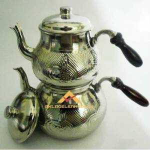 OSMANLI TUĞRA DESENLİ BAKIR BÜYÜK BOY ÇAYDANLIK