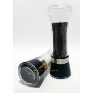 Büyük Cam Hazneli 19cm Tuz Karabiber Değirmeni