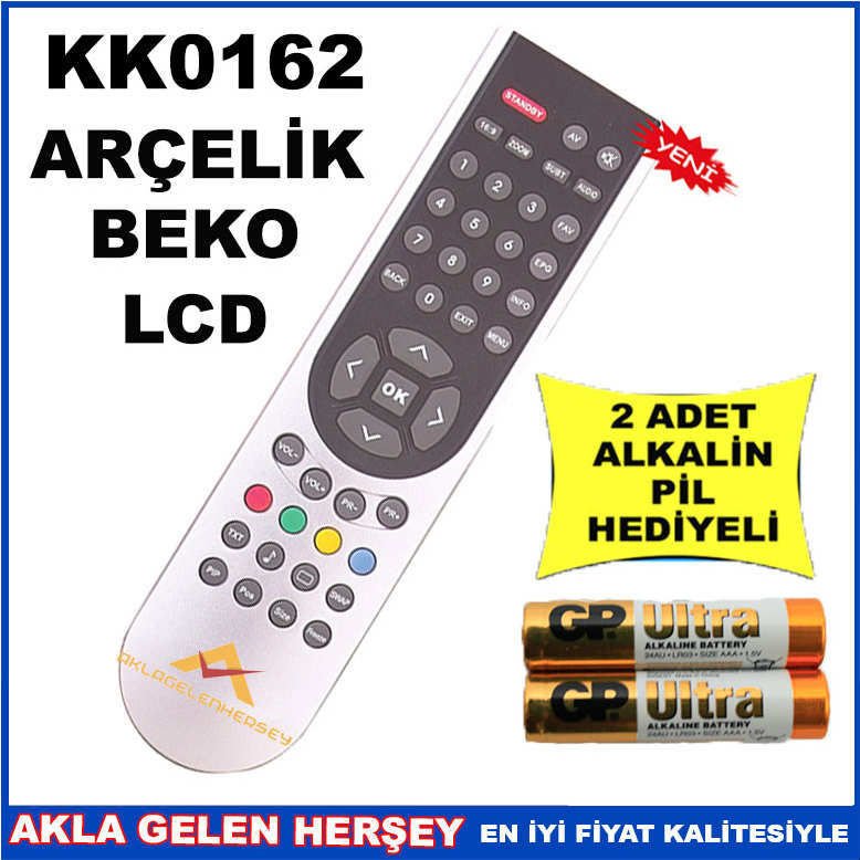 ARÇELİK-BEKO LCD TELEVİZYON KUMANDASI KK0162