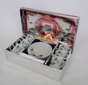 ASA PAPATYA DESENLİ 12 PARÇA KAHVE FİNCANI SETİ