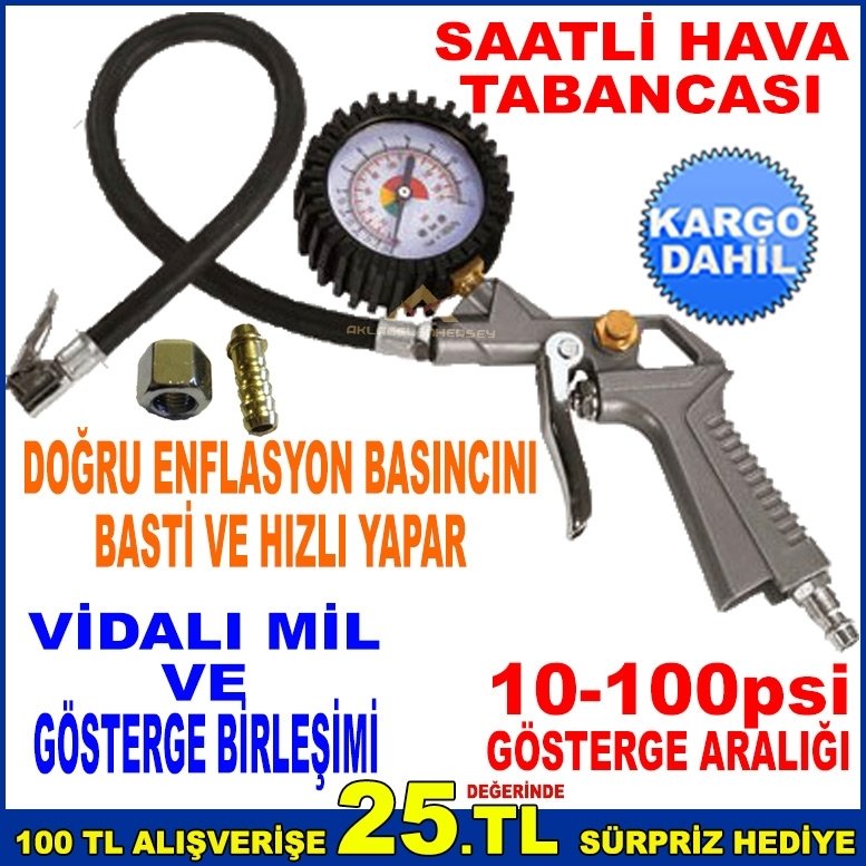 STILSON SAATLİ HAVA TABANCASI HAVA DÖNGÜ ENFLASYON SİLAHI
