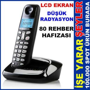 DÜŞÜK RADYASYONLU LCD EKRAN TELSİZ TELEFON