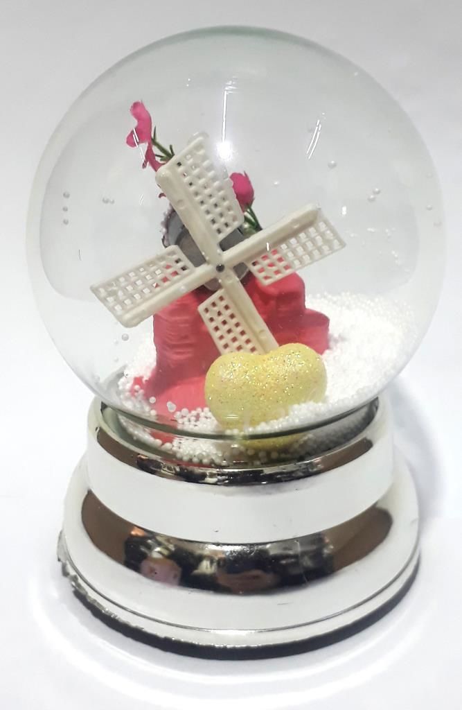 Melodili Değirmenli Pille Çalışan Küre Plastik Hediyelik Eşya    Kaliteli Ham Maddeden Üretilmiştir