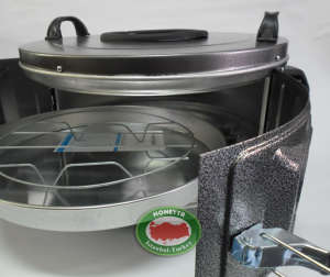 Aile Boyu Termostatlı Üstten Camlı Davul Fırın