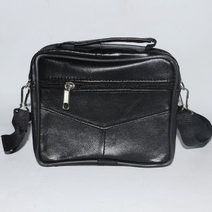 Gerçek Deri El Çantası - Askılı 4 Cepli Yatay Küçük Boy Hakiki Deri El Çantası 14x16cm