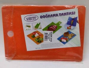 Violet Plastik Düz Kesme Tahtası 34x24cm