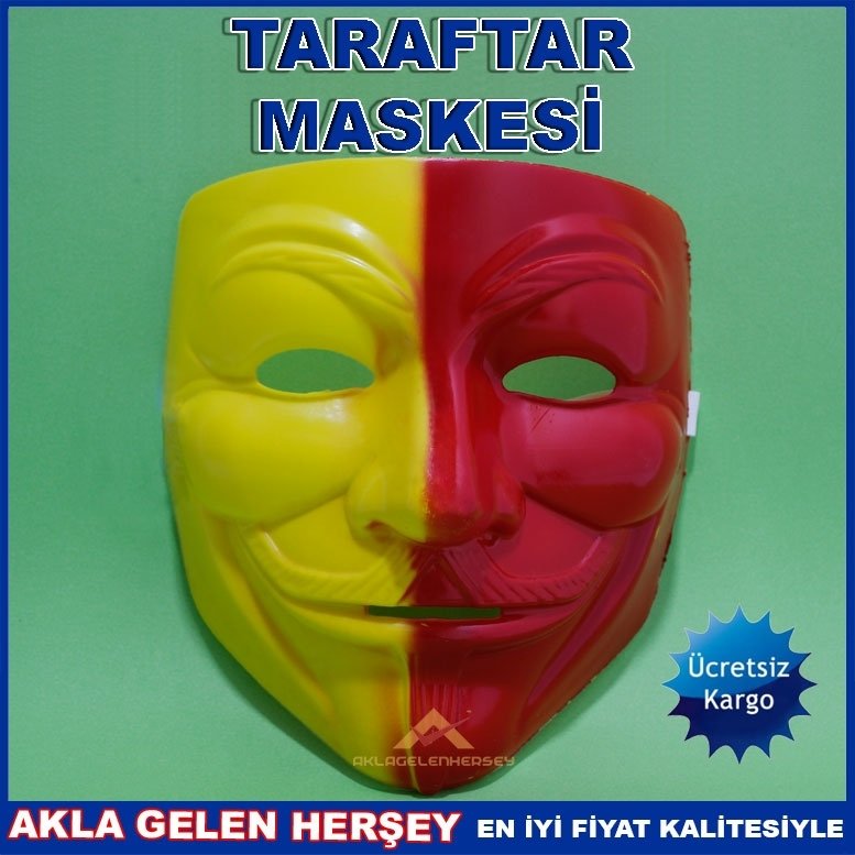 GS ÇİFT RENK SERT PLASTİKTEN TARAFTAR MASKESİ KD
