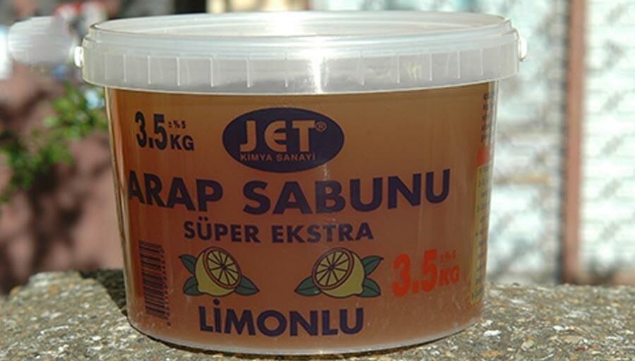 Jet Sıvı Arap Sabunu 3000 gr Kova  Doğal Temizlik Limon Kokulu
