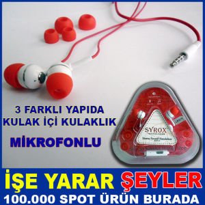 3FARKLI KULAK YAPISINA UYGUN MİKROFONLU KULAKLIK