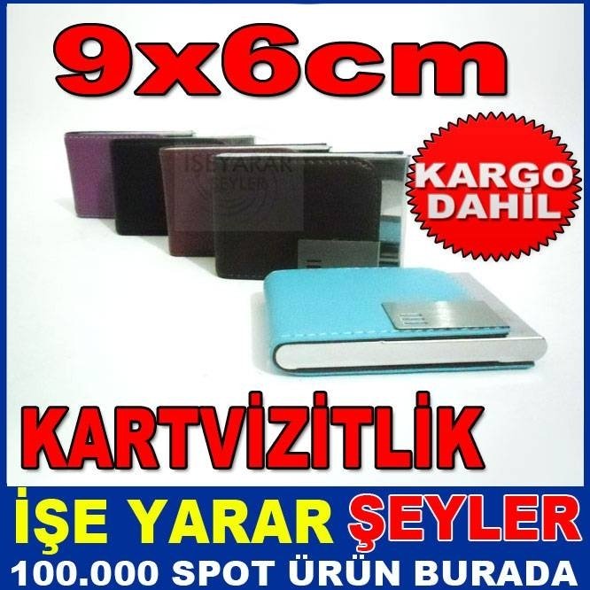 9x6cm ŞIK DERİ KAPLAMA METAL KARTVİZİTLİK KD