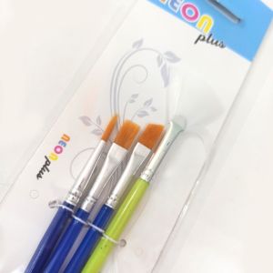 Neon Plus 4 Lü Karışık Fırça Seti Akrilik Yağlı Boya, Sulu Boya Fırçası