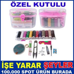 21PARÇADAN OLUŞAN ÖZEL KUTULU İĞNE-İPLİK SETİ