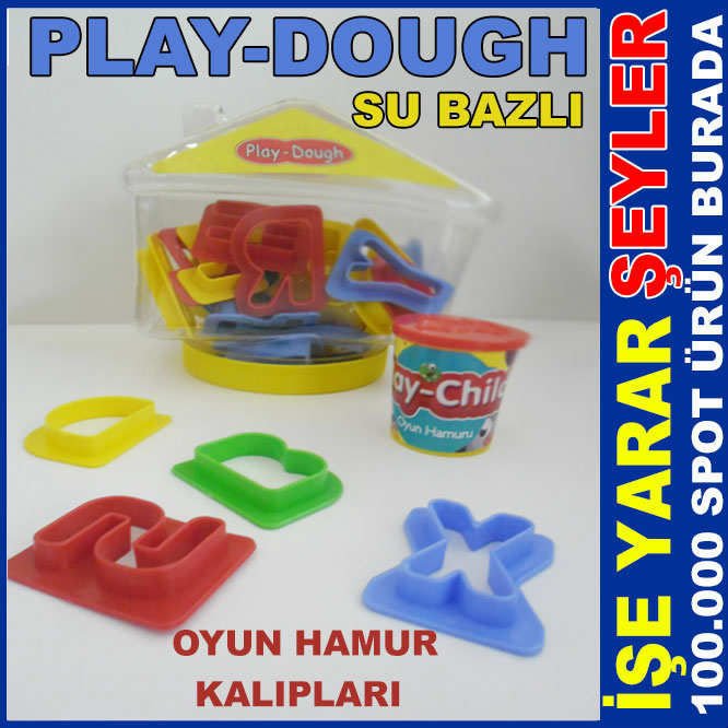 26 AD. KALIP EV ŞEKLİNDE OYUN HAMUR KALIPLARI