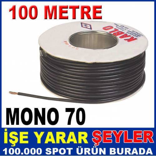 100mt. Kablo 0015 Siyah Mono Mikrofon Kablosu