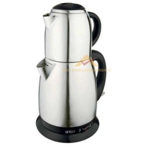 SİNBO İNOX FUL ÇELİK GÖVDELİ ELEKTRİKLİ ÇAY SETİ