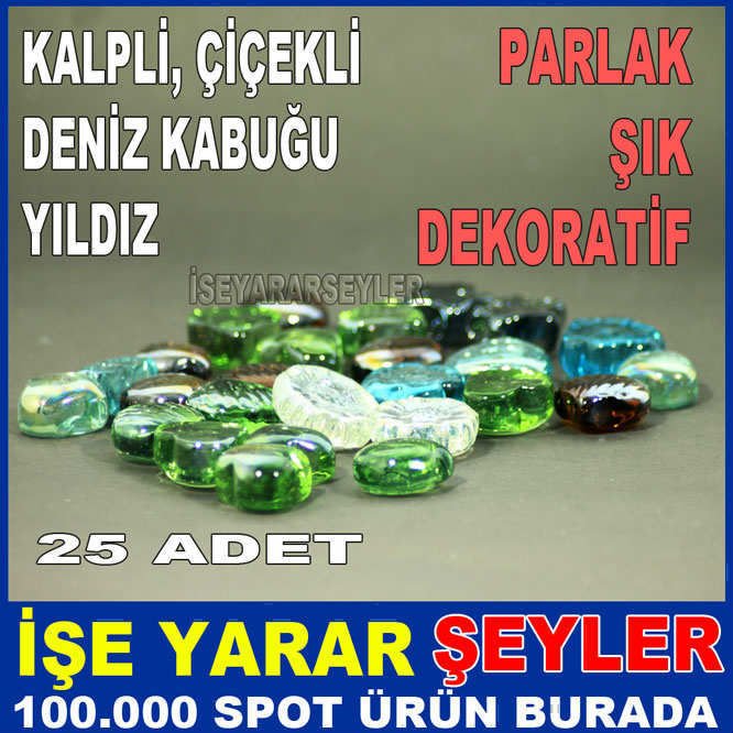 AKVARYUM ve TÜM DEKOR İÇİN PARLAK SÜS TAŞLARI