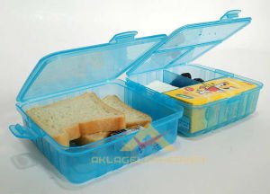 ÇOK FONKSİYONLU BESLENME KABI PRATİK BESLENME KUTUSU MAVİ