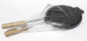 Çift Taraflı Teflon Yonca Desenli 20cm Çapta Waffle Pişirme Tavası Kaliteli Malzemeden Üretilmiştir