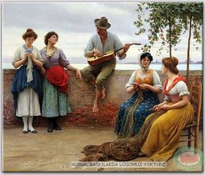 100x70cm ÇERÇEVELİ CANVAS TABLO RESSAMLAR E0124