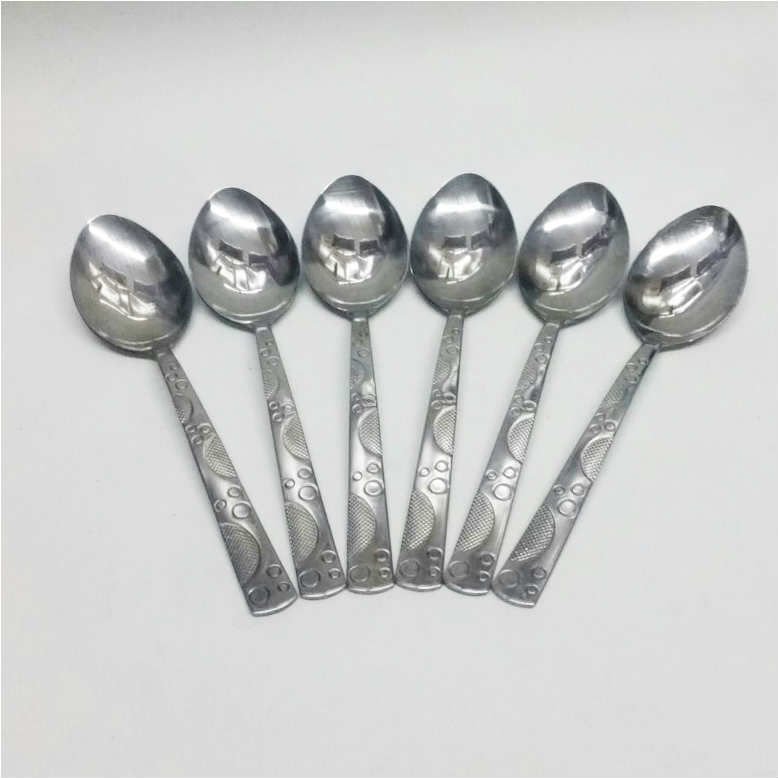 6 Adet Sunset Model Paslanmaz Çelik Rostfrei Yemek Kaşığı Seti