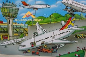 kargo dahil ÇOCUKLAR İÇİN EĞİTİCİ AHŞAP PUZZLE,HAVALİMANI