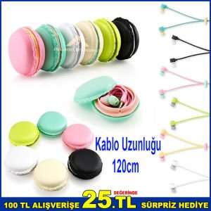 Powerway Macapow Macarons Mc 009 Kulaklık Şık Dizayn 120cm Kablo Uzunluğunda Kulak İçi Kulaklık-1