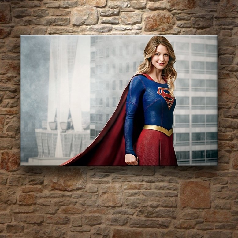 SUPERGIRL-KENDİNE GÜVEN 7 değişen ölçü ORİJİNAL KANVAS TABLO