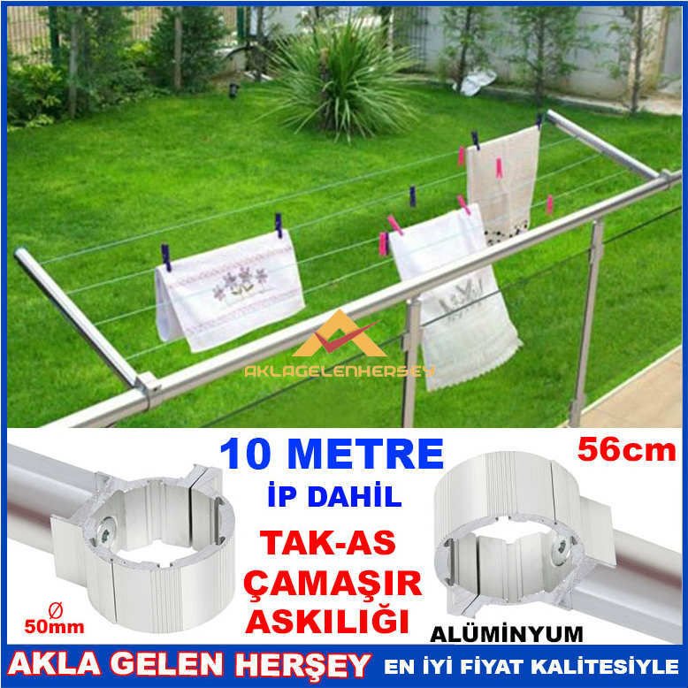 YUVARLAK KÜPEŞTE MONTAJLI ÇAMAŞIR KURUTMA ASKISI