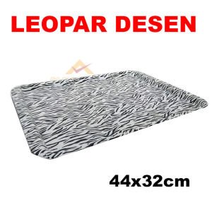 44x32cm DERİ KAPLAMA SAĞLAM - ŞIK SERVİS TEPSİSİ beyaz