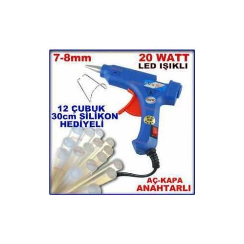İnce Silikonlar İçin 20W Sıcak Silikon Tabancası Promasyon Seti